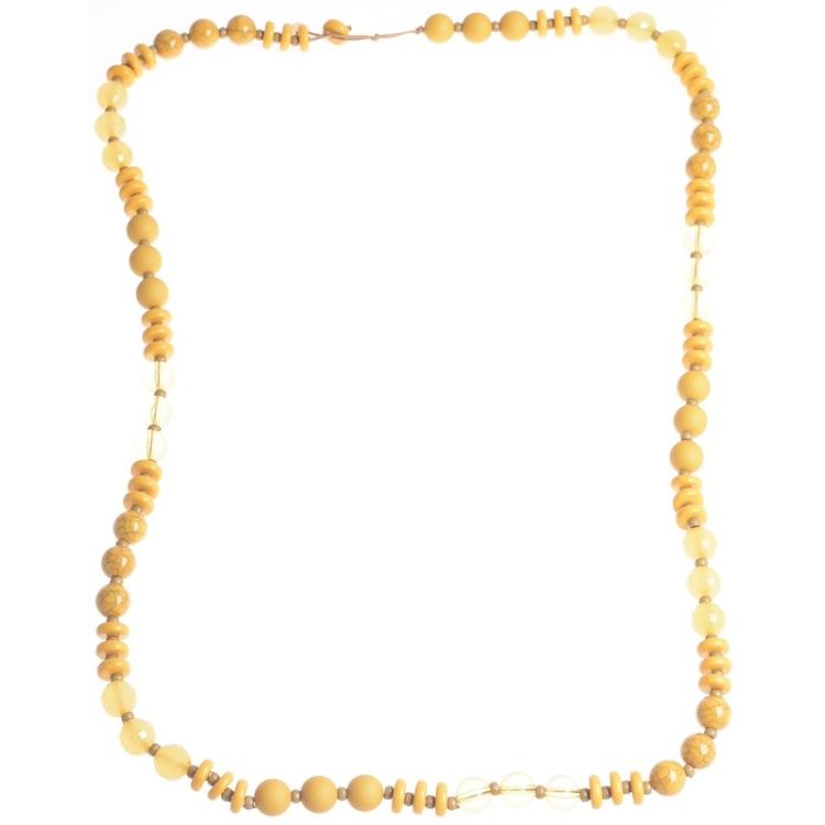 COLLAR LARGO CUENTAS RESINA 2