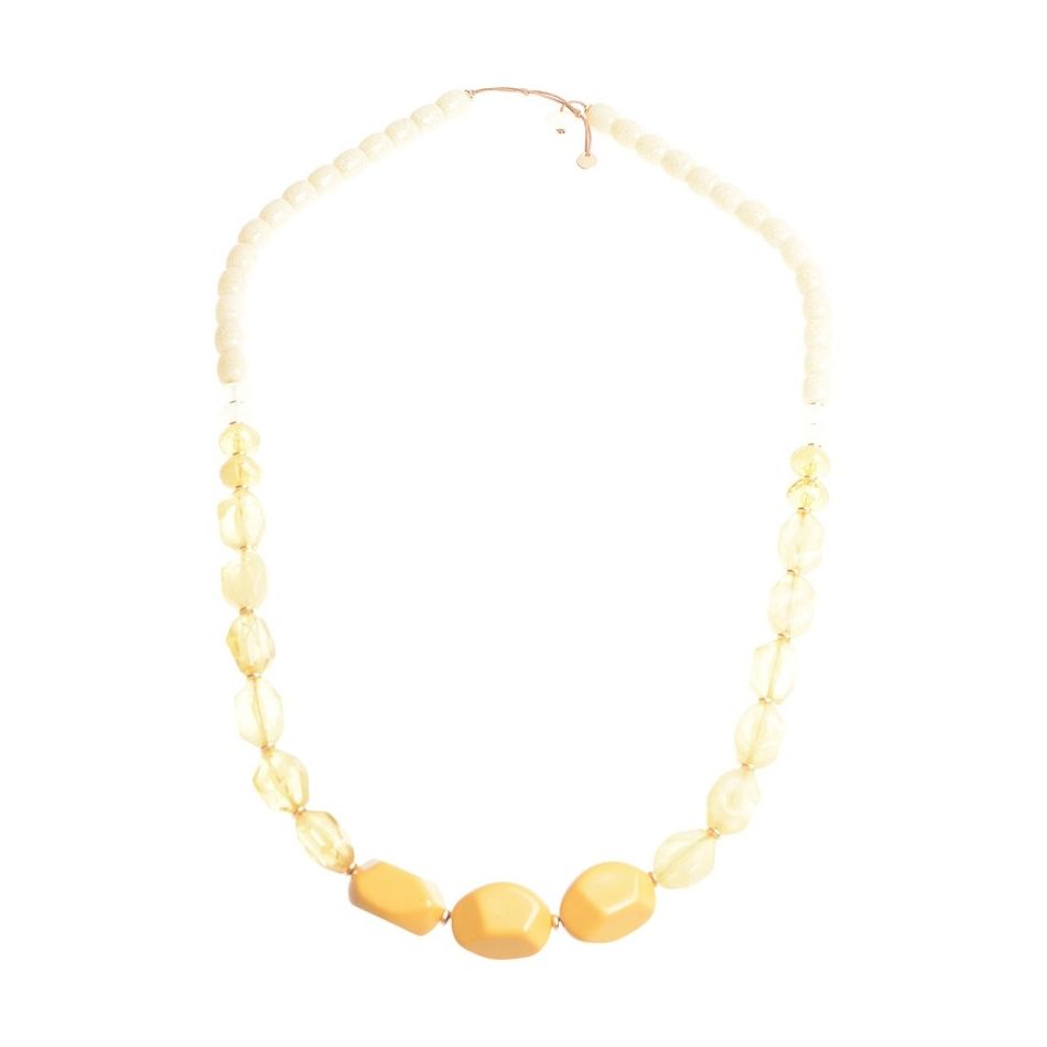 LONG NECKLACE WITH RESIN BEADS