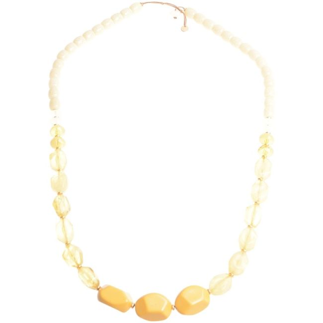 COLLAR LARGO CUENTAS RESINA
