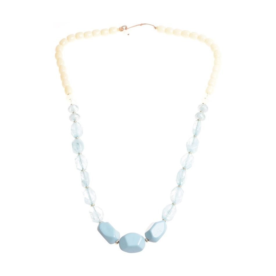 COLLAR LARGO CUENTAS RESINA