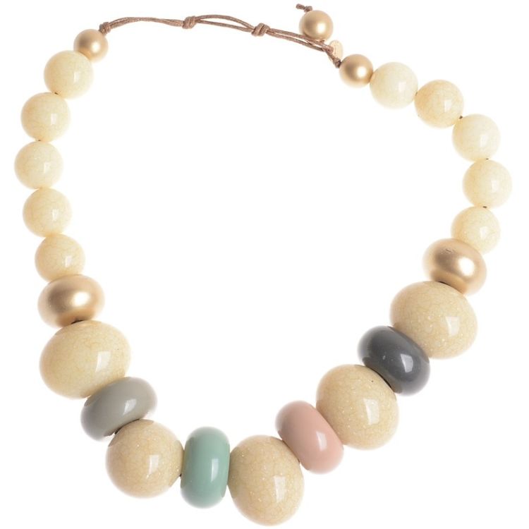 RESIN BEADS SHORT NECKLACE