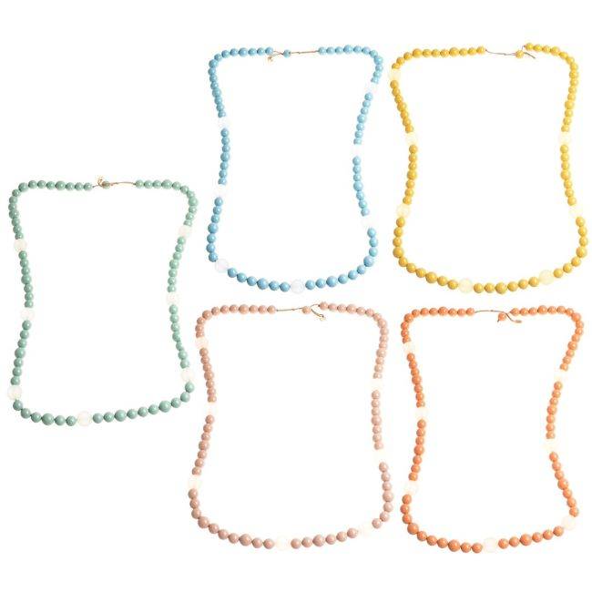 LONG NECKLACE WITH RESIN BEADS