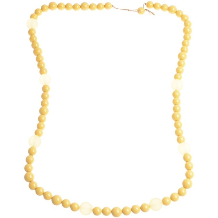 COLLAR LARGO CUENTAS RESINA
