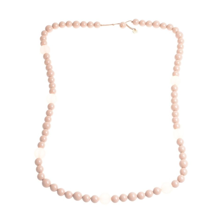 COLLAR LARGO CUENTAS RESINA