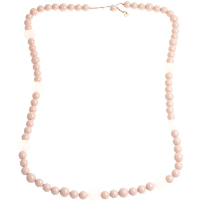 LONG NECKLACE WITH RESIN BEADS
