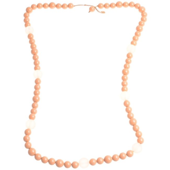 COLLAR LARGO CUENTAS RESINA