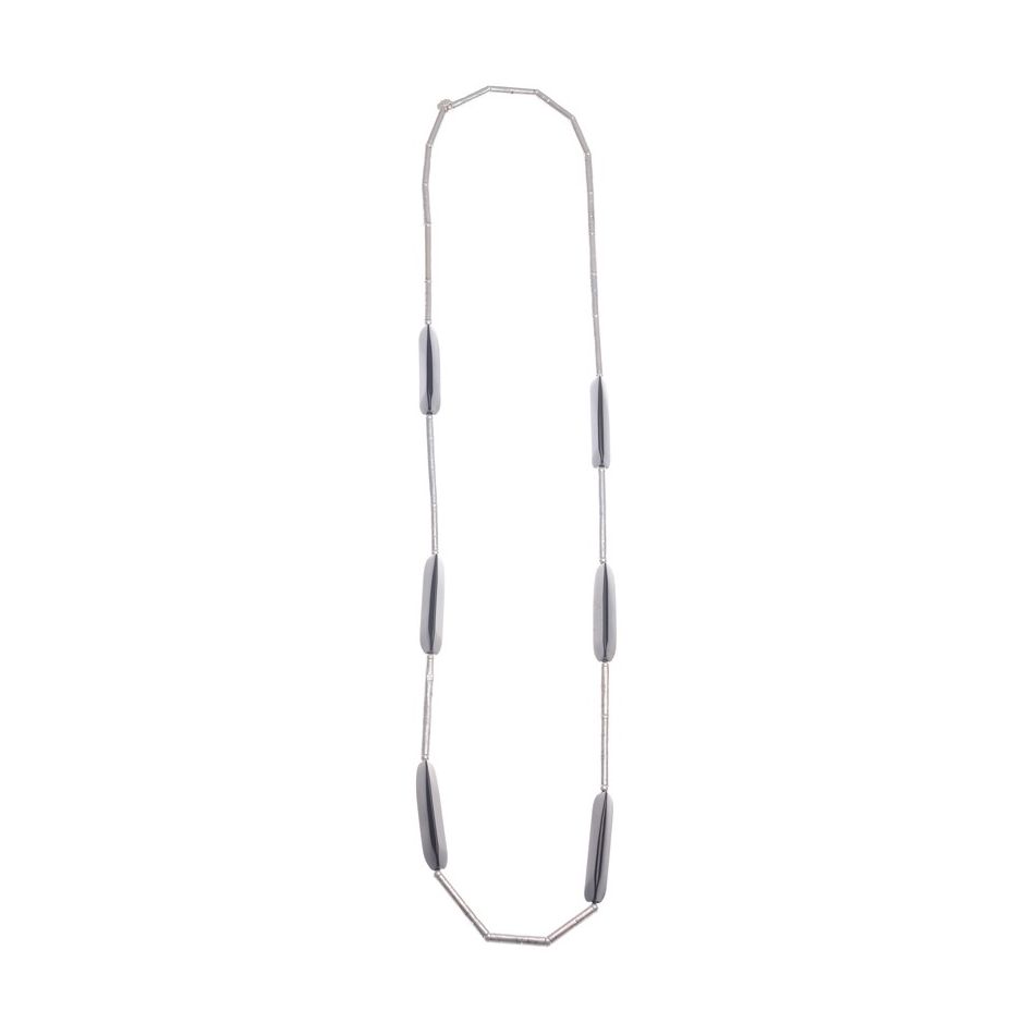 LONG RESIN LONG TUBES NECKLACE