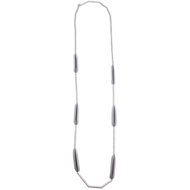 LONG RESIN LONG TUBES NECKLACE