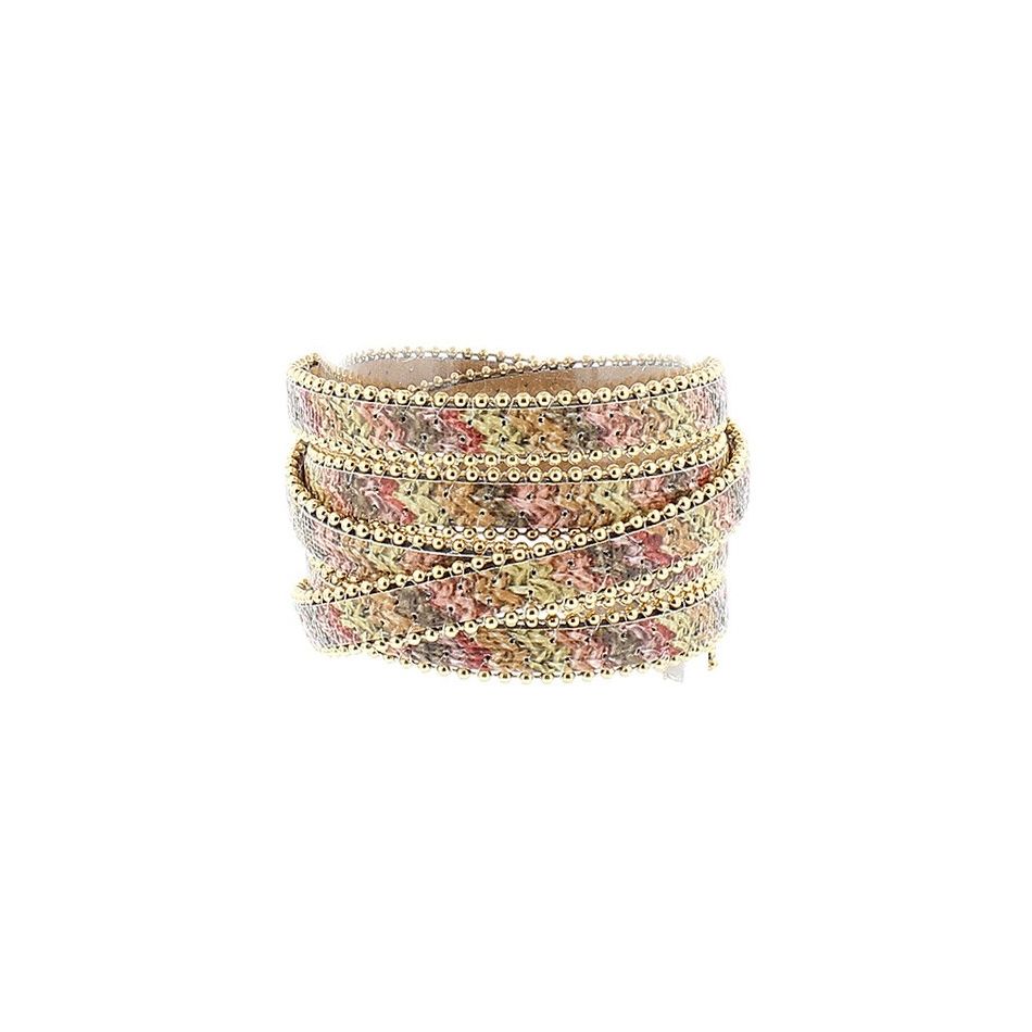 5 TURNS PRINTED BRACELET