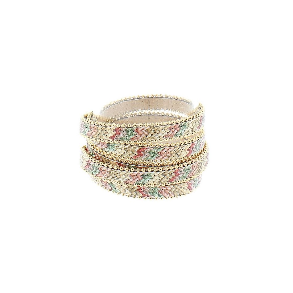 5 TURNS PRINTED BRACELET