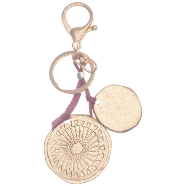 DOUBLE METAL KEYRING