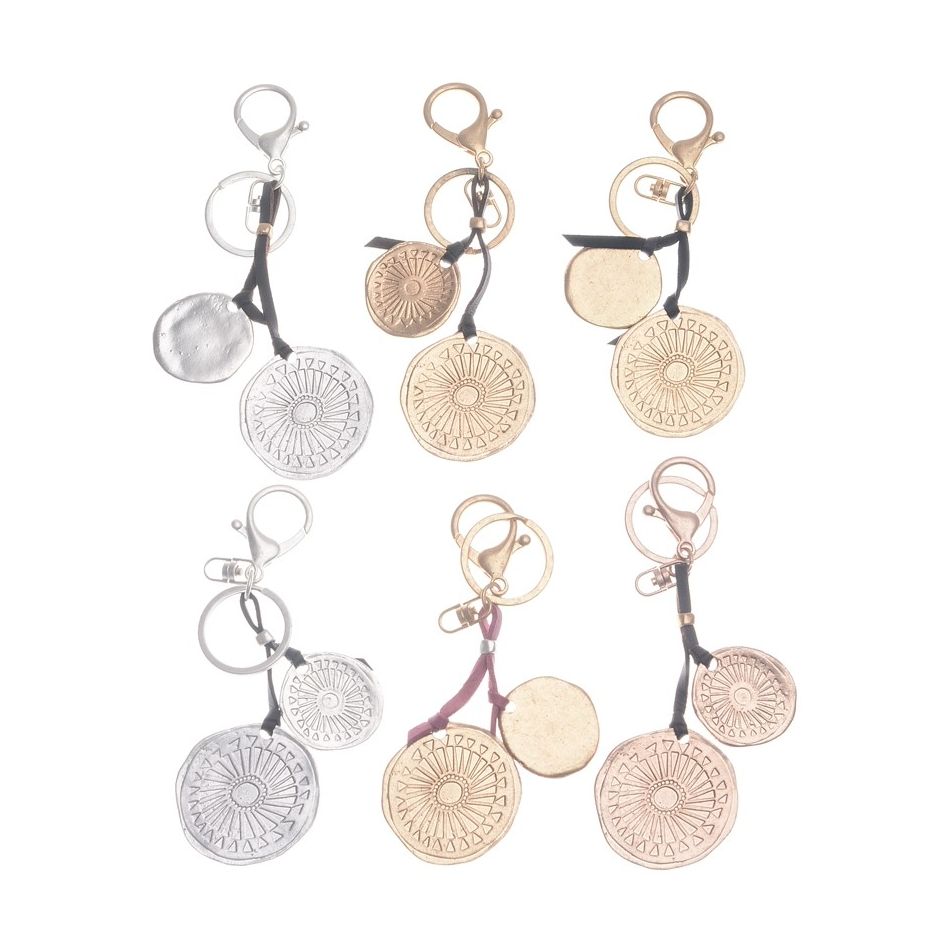 DOUBLE METAL KEYRING