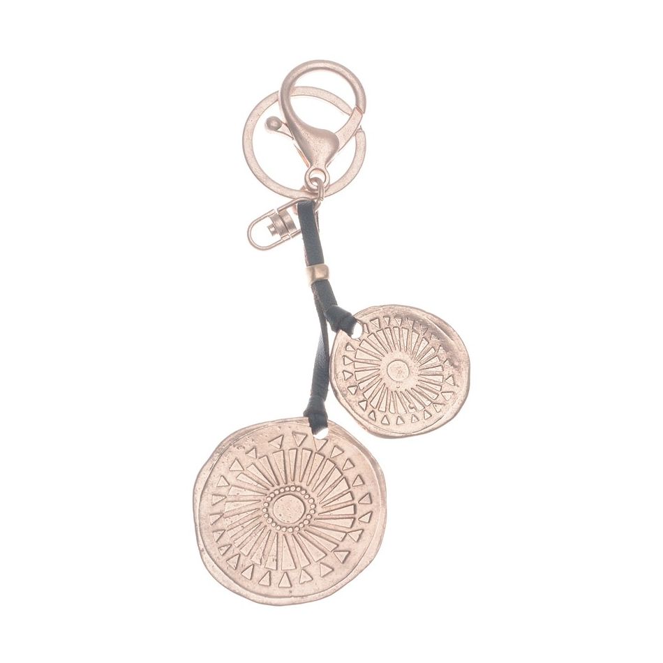 DOUBLE METAL KEYRING