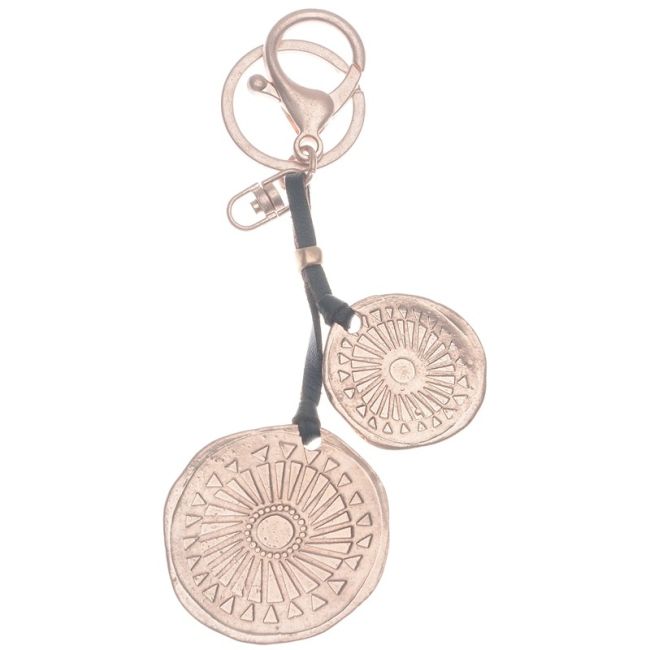 DOUBLE METAL KEYRING