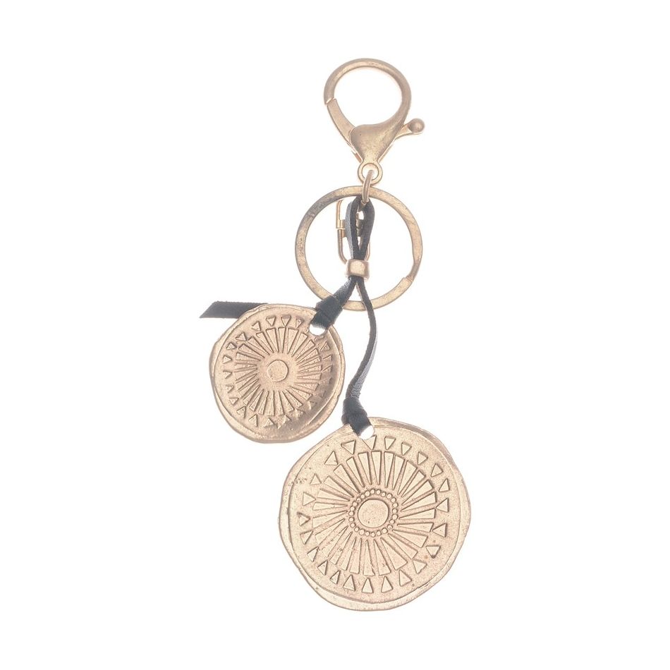 DOUBLE METAL KEYRING