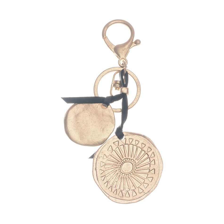 DOUBLE METAL KEYRING