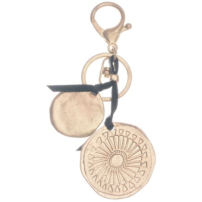 DOUBLE METAL KEYRING
