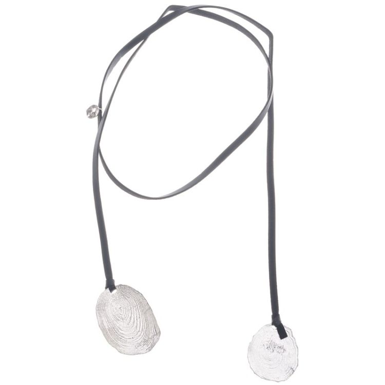 COLLAR LARGO COLGANTE DOBLE METAL