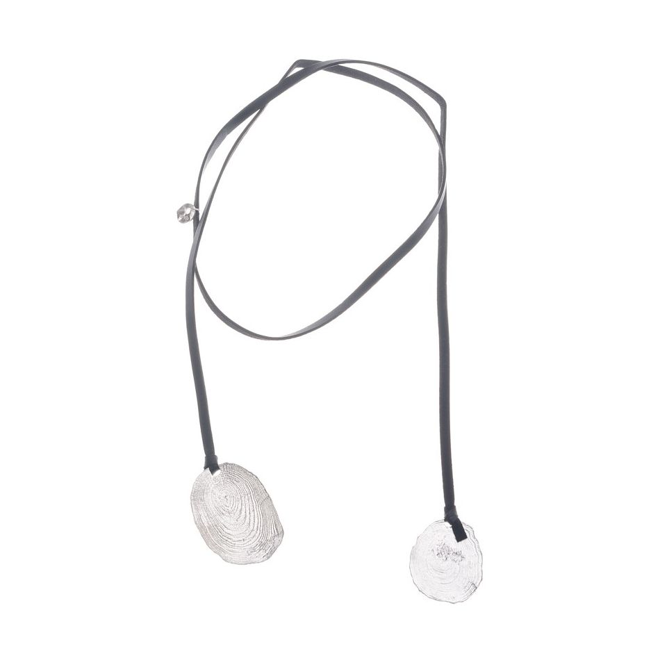 COLLAR LARGO COLGANTE DOBLE METAL