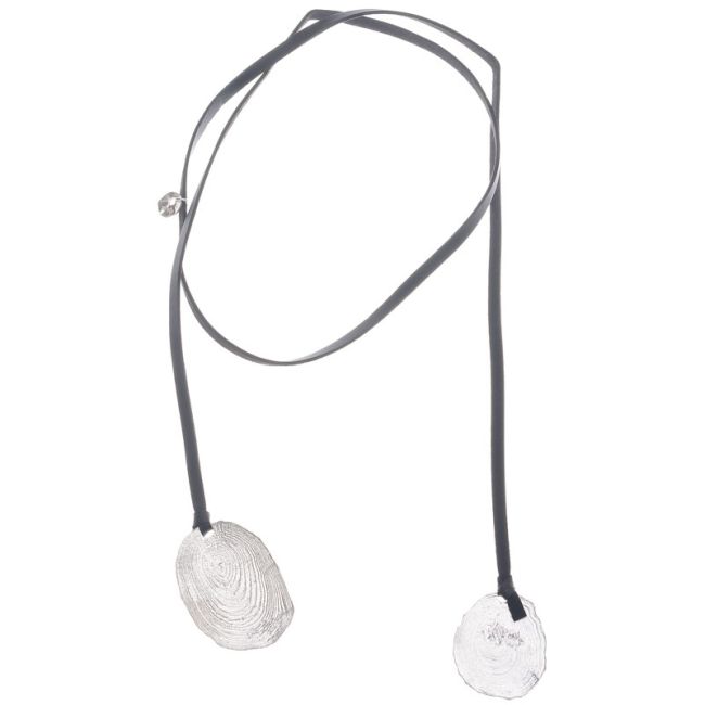 COLLAR LARGO COLGANTE DOBLE METAL