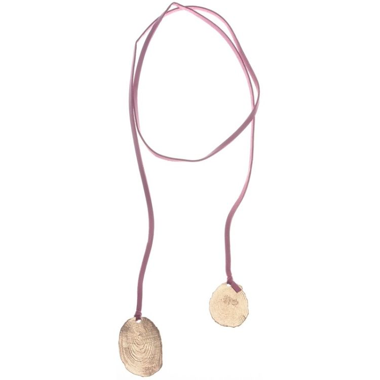 COLLAR LARGO COLGANTE DOBLE METAL 2