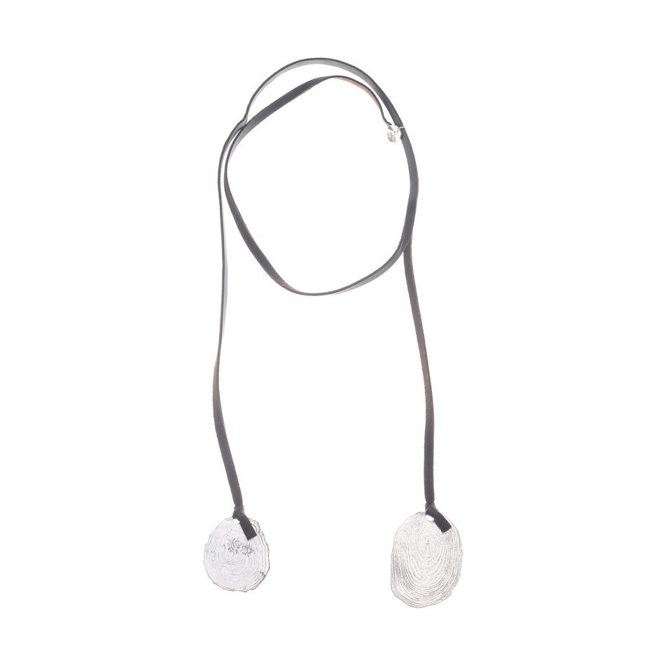 COLLAR LARGO COLGANTE DOBLE METAL