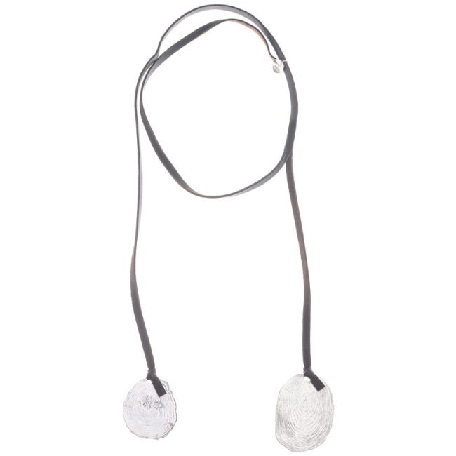 COLLAR LARGO COLGANTE DOBLE METAL