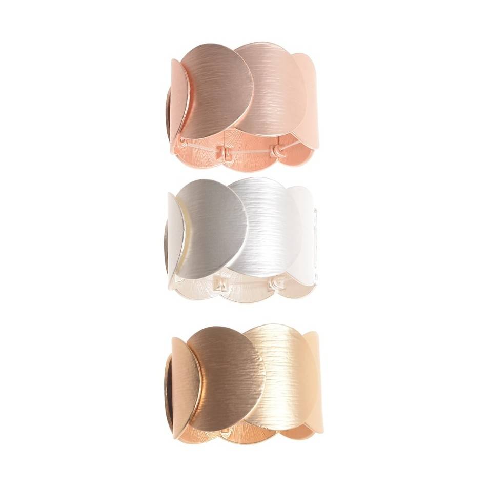 PULSERA ELÁSTICA MEDALLAS METAL