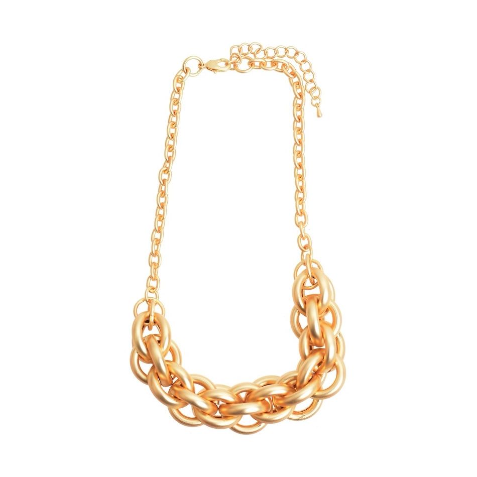 METAL CHAINS SHORT NECKLACE