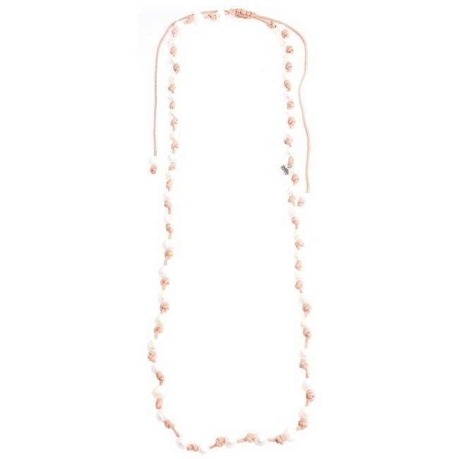 COLLAR LARGO NUDOS PERLAS CULTIVADAS