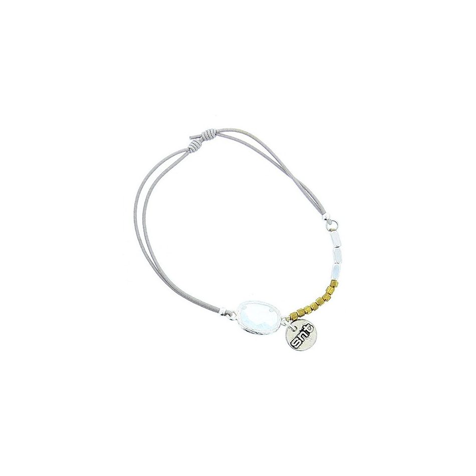 FACETED CRYSTAL ELASTIC BRACELET