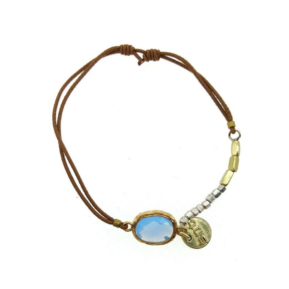 FACETED CRYSTAL ELASTIC BRACELET