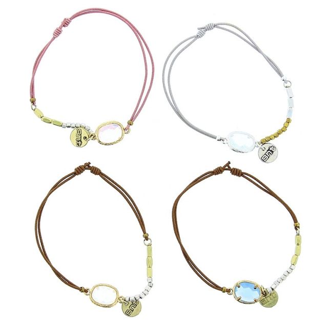 PULSERA GOMITA CRISTAL FACETADO