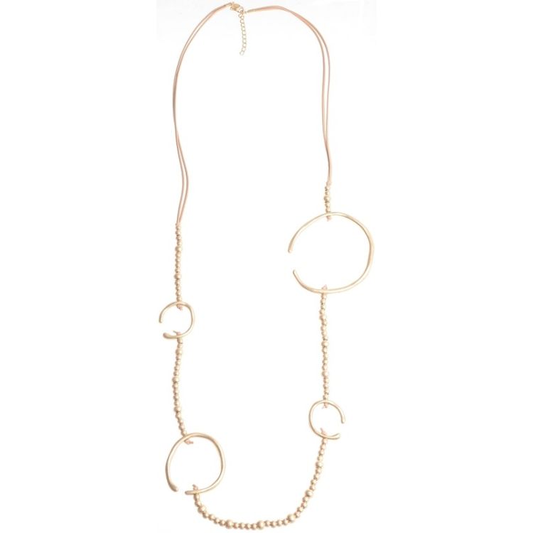 LONG NECKLACE WITH BEADS SHAPE C