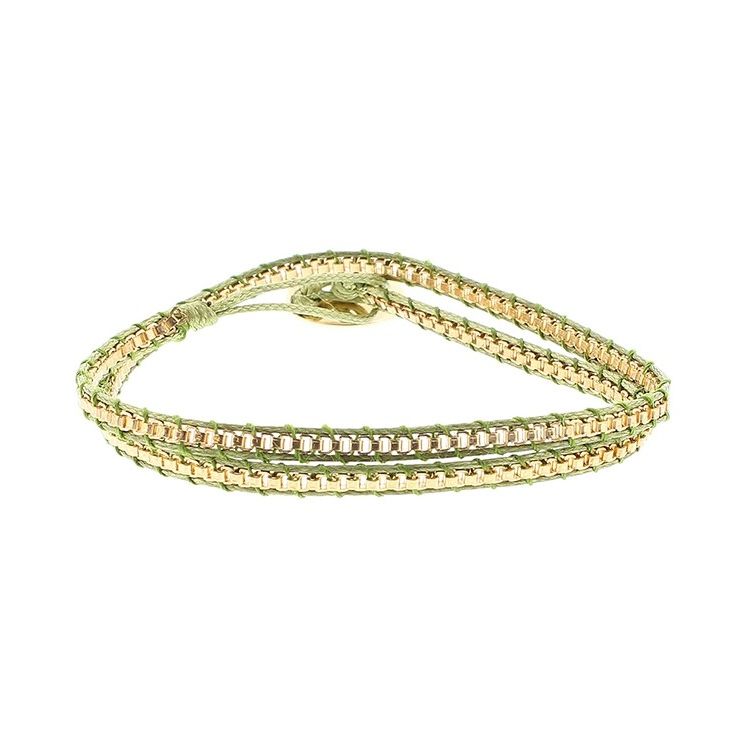 DOUBLE ROUND CORD CHAIN BRACELET