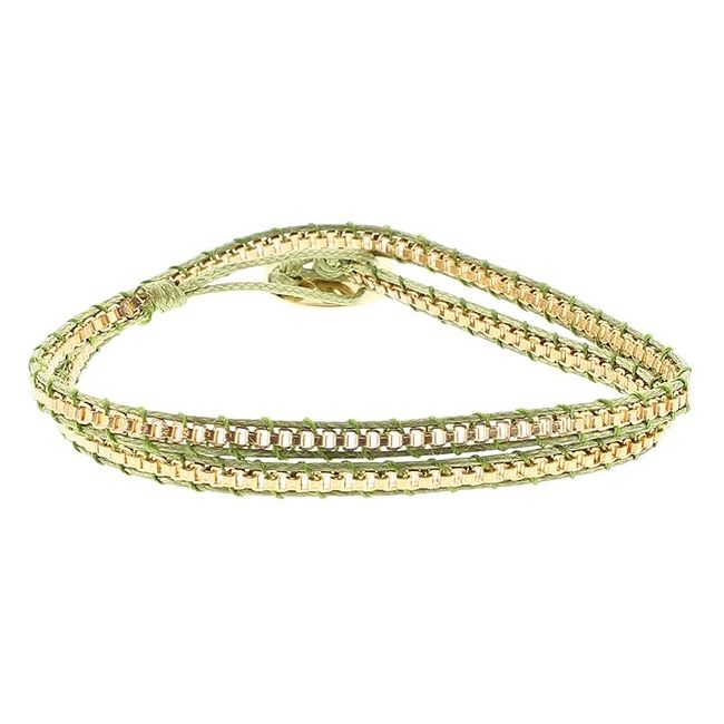 DOUBLE ROUND CORD CHAIN BRACELET