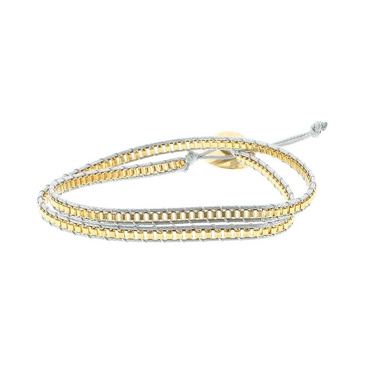 DOUBLE ROUND CORD CHAIN BRACELET 2