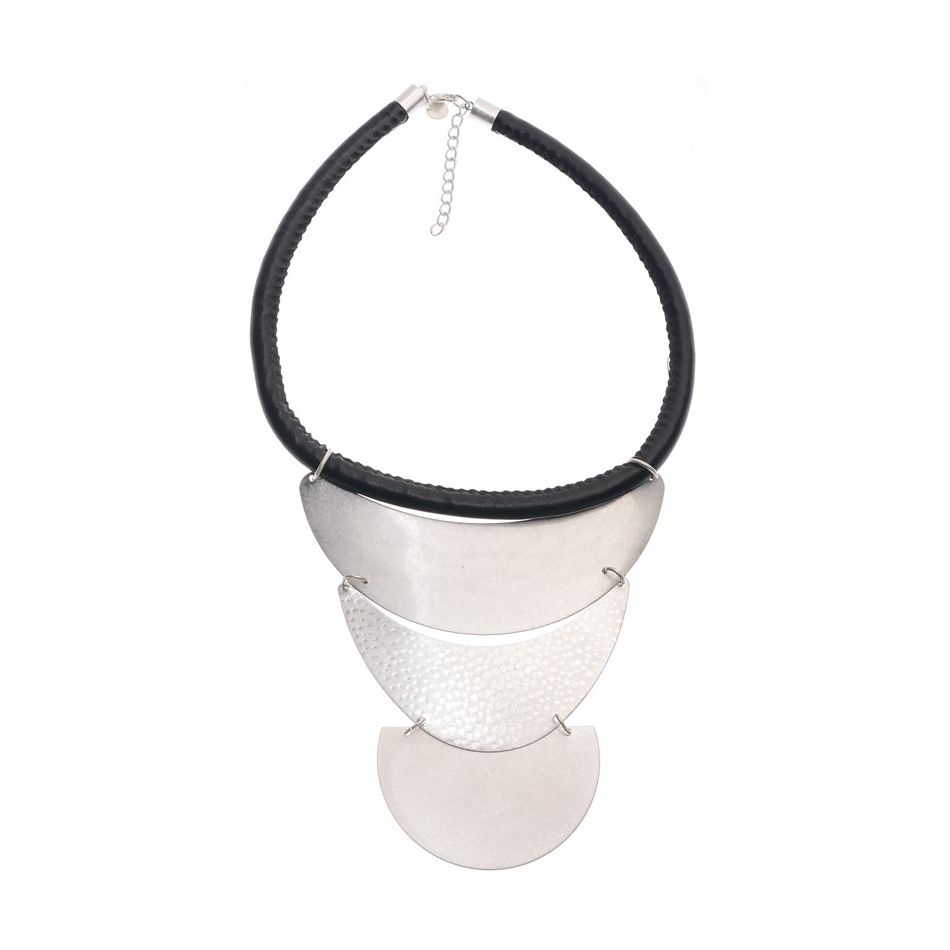 GARGANTILLA TRIPLE COLGANTE METAL