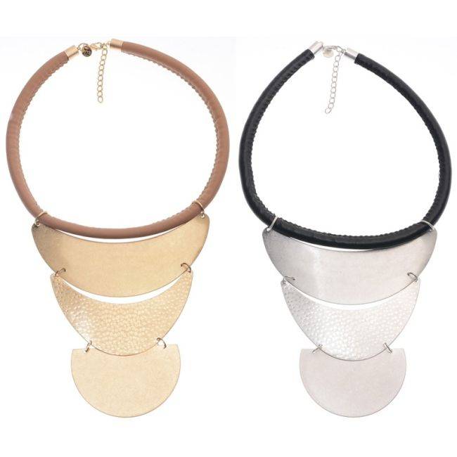 GARGANTILLA TRIPLE COLGANTE METAL