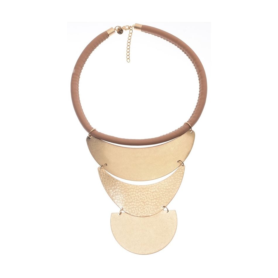 GARGANTILLA TRIPLE COLGANTE METAL