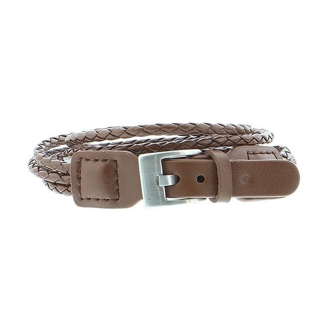 MEN'S DOUBLE ROUND LEATHER BRACELET