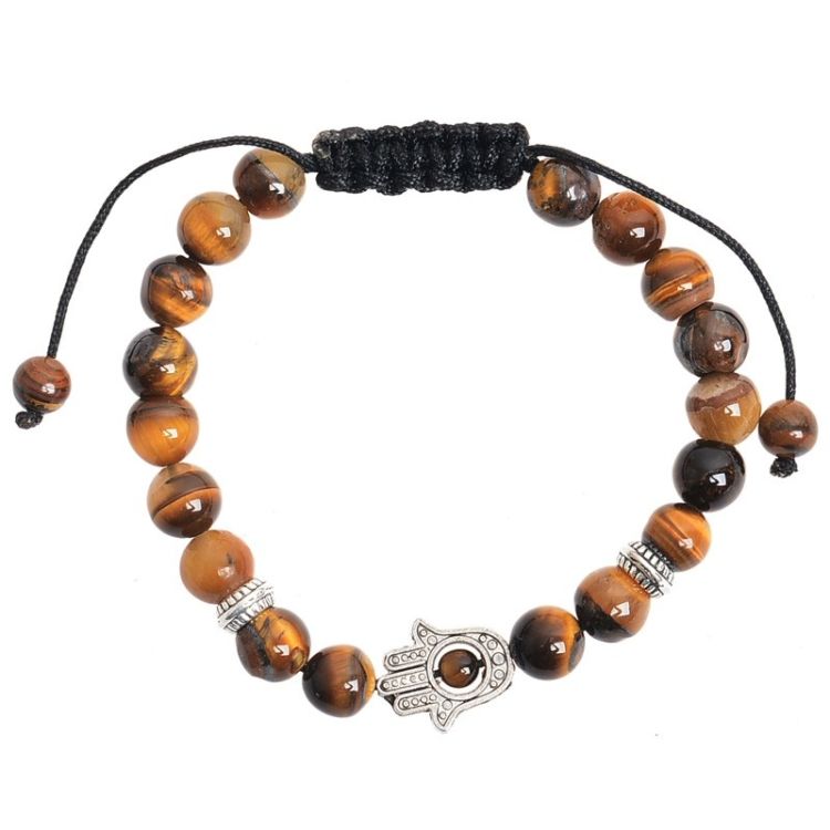 PULSERA ABALORIO MACRAMÉ CUENTAS
