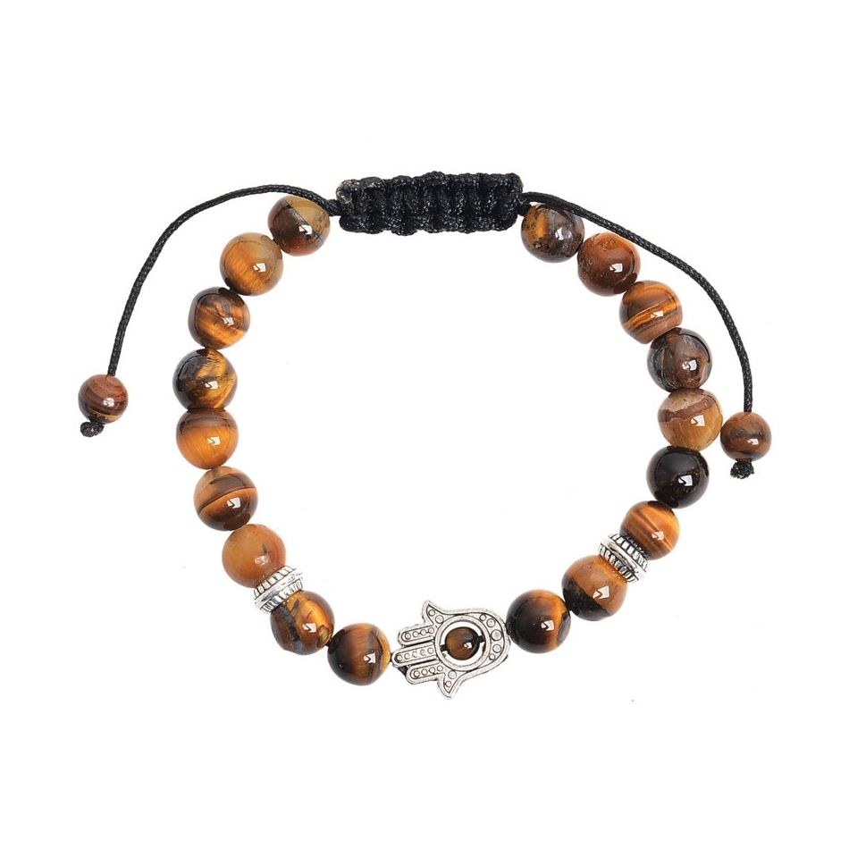 PULSERA ABALORIO MACRAMÉ CUENTAS