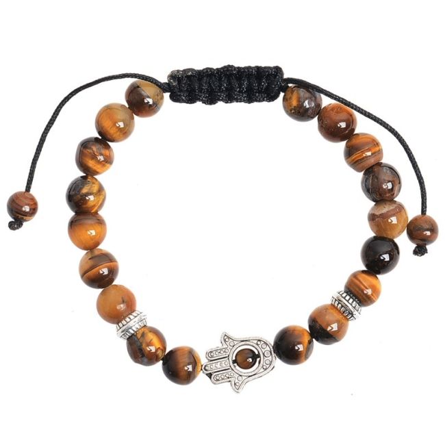 PULSERA ABALORIO MACRAMÉ CUENTAS