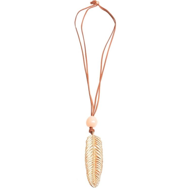COLLAR LARGO COLG. PLUMA