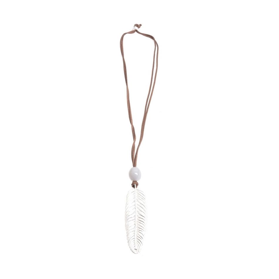 COLLAR LARGO COLG. PLUMA