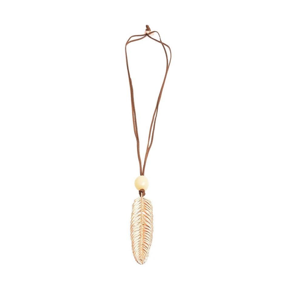 COLLAR LARGO COLG. PLUMA