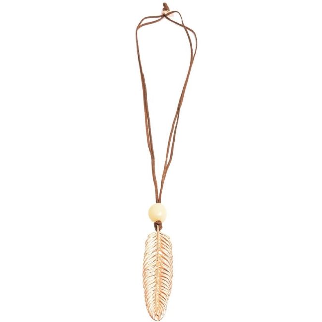 COLLAR LARGO COLG. PLUMA