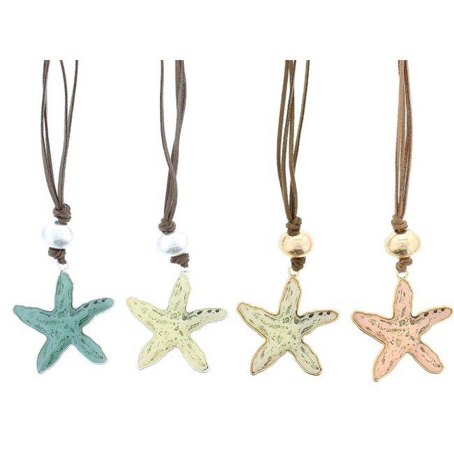 LONG PENDANT NECKLACE STARFISH