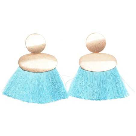 FRINGED METAL EARRINGS